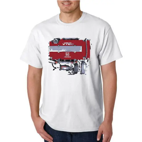 

Honda Civic Type R Racing Engine Distress Paint Style Logo New T-Shirt