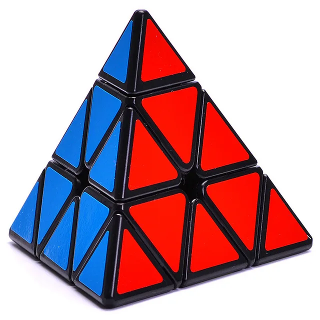 Qiyi куб qiyi, пирамидка, Магический кубик 3х3х3, Пирамида Скорость Куб qiyi 3x3 головоломки пирамиды куб qiyi 3x3x3 Пирамида cubo магия - Цвет: Черный