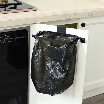 

Garbage Bag Rack Space Aluminum Portable Hanging Trash Rubbish Bag Storage Rack Holder Kitchen Gadgets Storage Rack