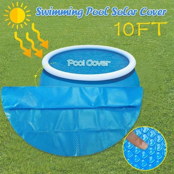 

High Quality Round Pool Solar Cover 10 ft Easy Set and Frame Pools Dustproof Swimming Pools Solar Heat-retaining Cover