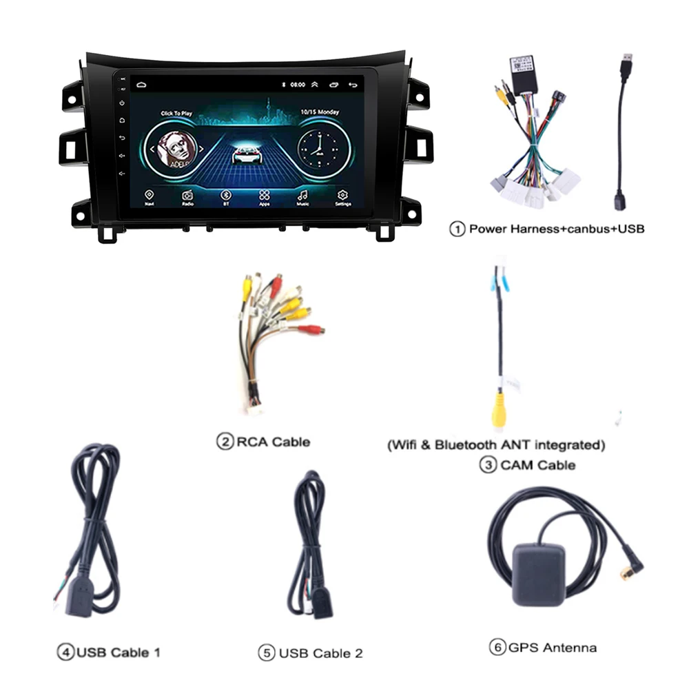 Top Android 8.1 Video-player Car DVD 10" GPS Navigation System Audio For Nissan navara NP300 2016-2018 4 Top Android 8.1 Video-player Car DVD 10" GPS Navigation System Audio For Nissan navara NP300 2016-2018 4