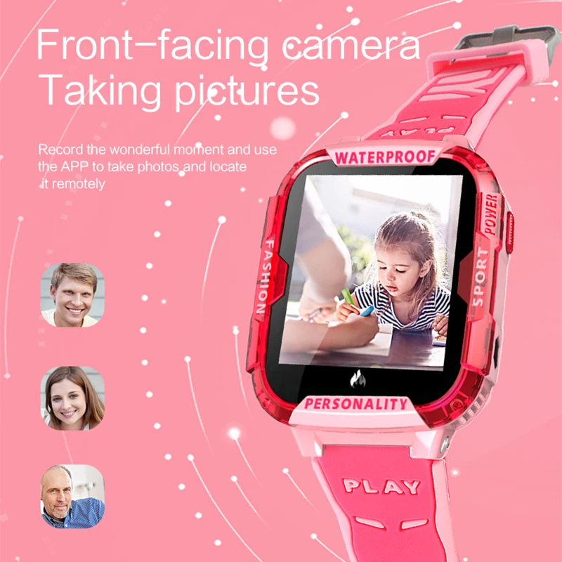 4G Network Wifi GPS SOS Smart Watch Kids Video call IP67 waterproof Alarm Clock Camera Baby Watch VS Q50 Q90