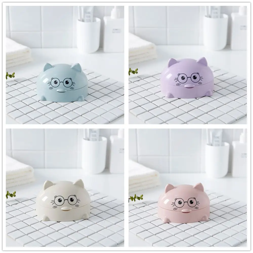 Portasapone A Forma Di Gatto In Ceramica – Autodrenante, Piccolo, Simpatico E Funzionale Per Doccia, Lavandino E Cucina (nero)