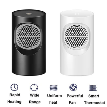 

Mini Heater Touchscreen Desktop Heaters For Office Home Bedroom Warm/Cold Wind Overheat Protection