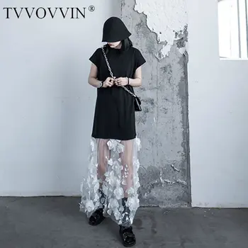 

korea Hit Color Women Dress Fashion New Women Pleated Pullover Patchwork 200 Summer Bandage Casual Style Loose Dress DZL1151