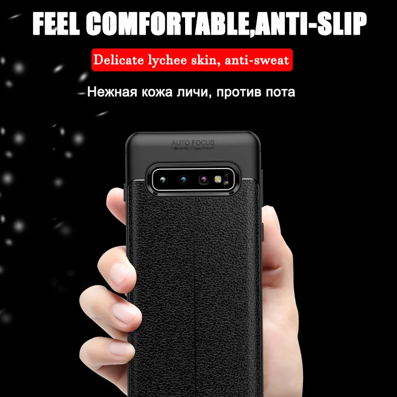 Роскошный мягкий чехол из искусственной кожи для samsung Galaxy S10 S9 S8 Plus S10E Lite, противоударный чехол для samsung Note 9 8, силиконовый чехол