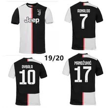19 20 новые футбольные майки Ronaldo DYBALA MARCHISIO BONUCCI MANDZUKIC, домашняя Футбольная Футболка
