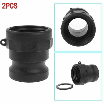 

2Pcs 1000L IBC Tank Adapter Cam Lock 2 Inch Female NPT Drain Adaptor 100 PSI Quick Disconnect Adaptor Cam Lock Tools Polypropyle