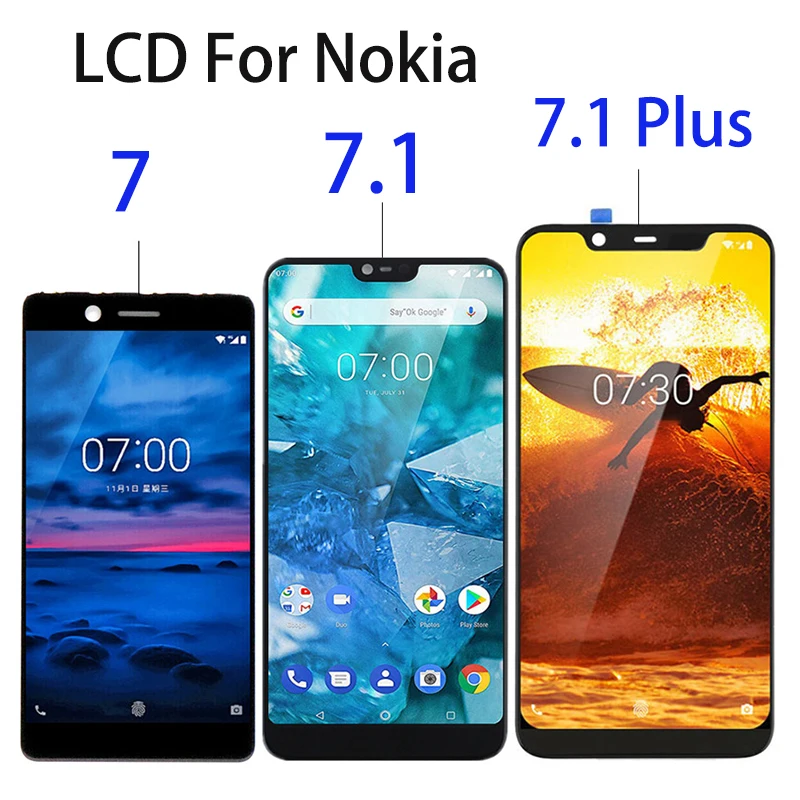 

Original LCD For Nokia 7 7.1 Plus LCD Display Touch Screen Digitizer Replacment LCD Display Assembly