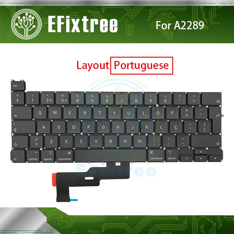 

Ноутбук A2289 с португальской клавиатурой для MacBook Pro Retina, 13-дюймовая раскладка EMC 3456 2020 года