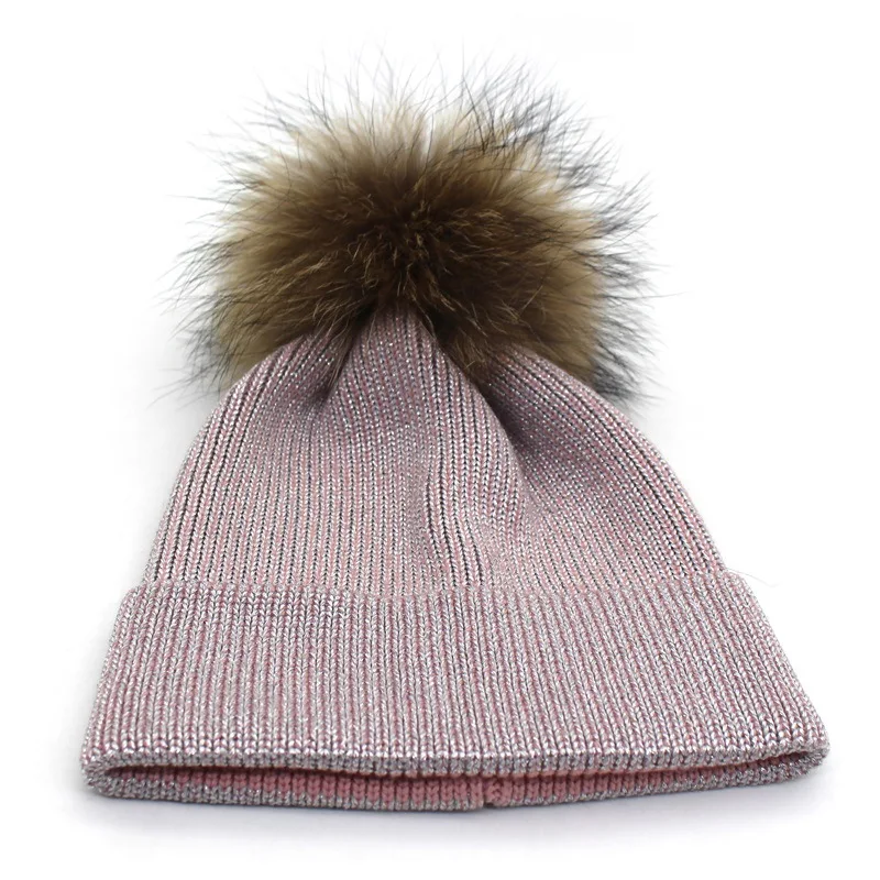 Модная женская зимняя шапка с помпонами Skullies Beanies зимняя Модная вязаная шапочка из хлопка очаровательные женские мягкие дамские шапочки
