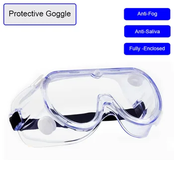 

2 PCS Safety Goggles Fully-Enclosed Protective Glasses Anti-Fog Sand Windproof Anti-Saliva