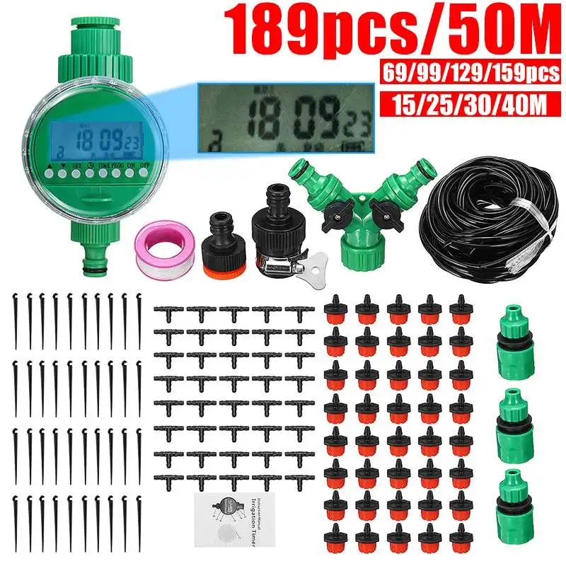 15/25/30/40/50m Automatic Watering Timer Irrigation Systems Greenhouse