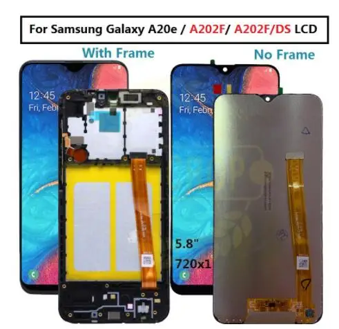 Для SAMSUNG Galaxy A20e задняя Батарея крышка Дверь задняя Стекло Корпус чехол для SAMSUNG A202F/DS, A202FN/DS, A202U, A202GN/DS-A202