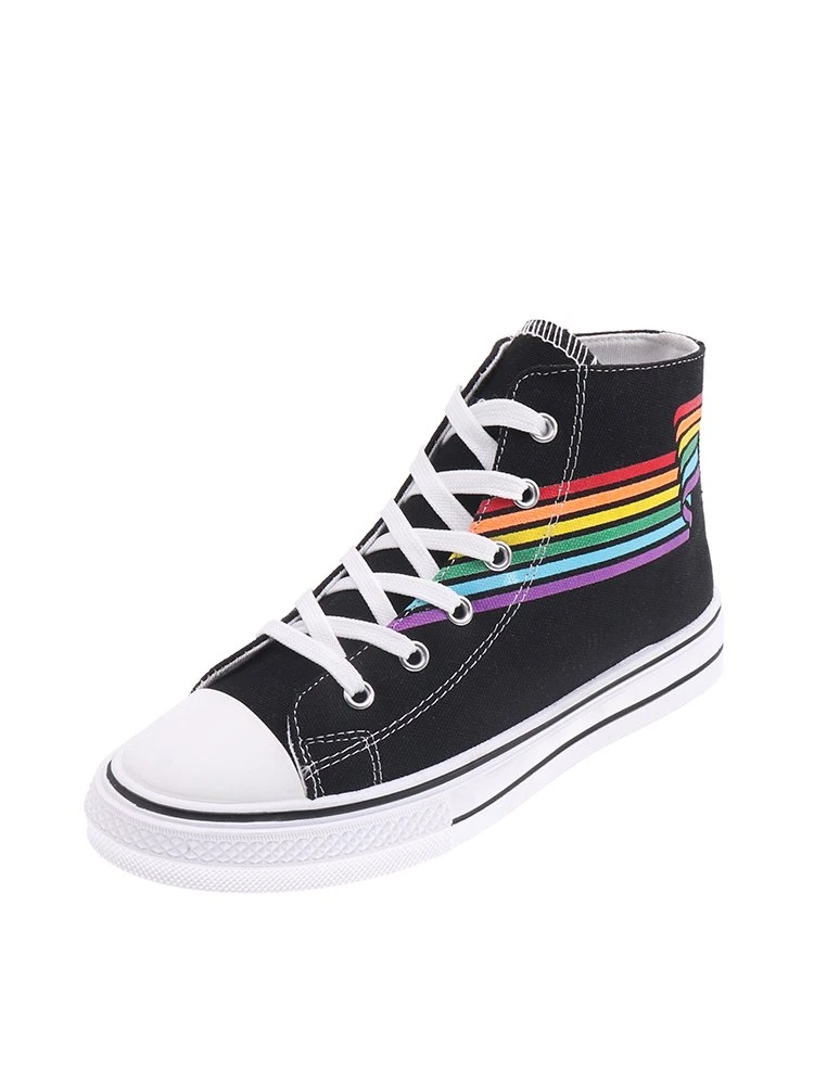 designer rainbow shoes
