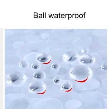 

Semi-Transparent Waterproof Shower Curtain Cobblestone Pattern Shower Curtains for Bathroom Dropshipping FAS