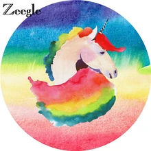 Zeegle детское одеяло для ползания, нескользящий Детский ковер, компьютерное кресло, коврик для пола, для гостиной, круглый ковер, мягкий детский ковер для спальни