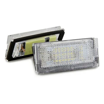 

18 LED LED License Plate Light Lamp E46 For BMW E46 4D 98-03 2pcs 12V 210 LM