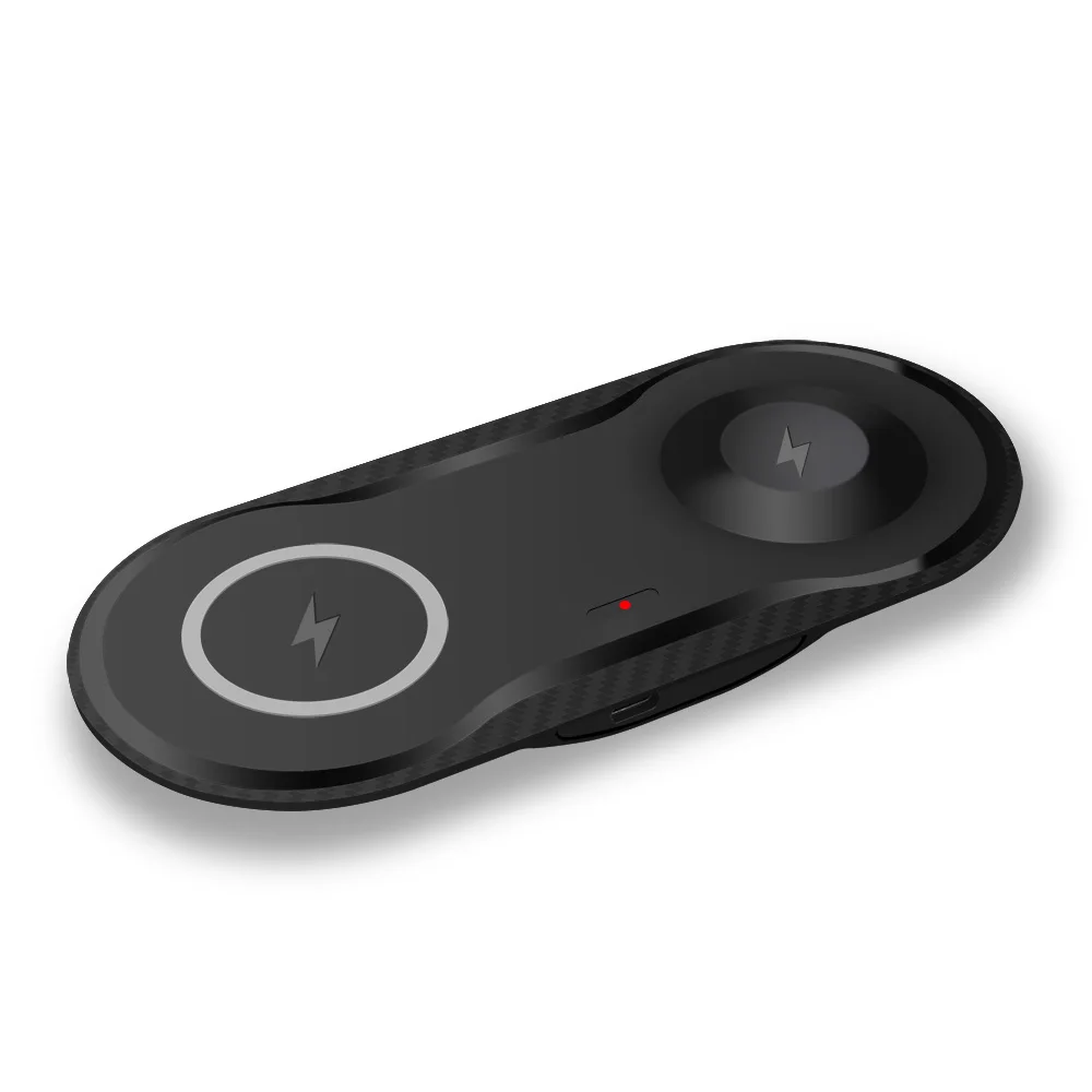 Черный FDGAO 10 Вт Qi Беспроводная зарядная док-станция для Apple Watch 5 4 3 2 1 для iPhone 11 pro X XS MAX XR 8 QC 3,0 быстрое зарядное устройство - Цвет: Черный