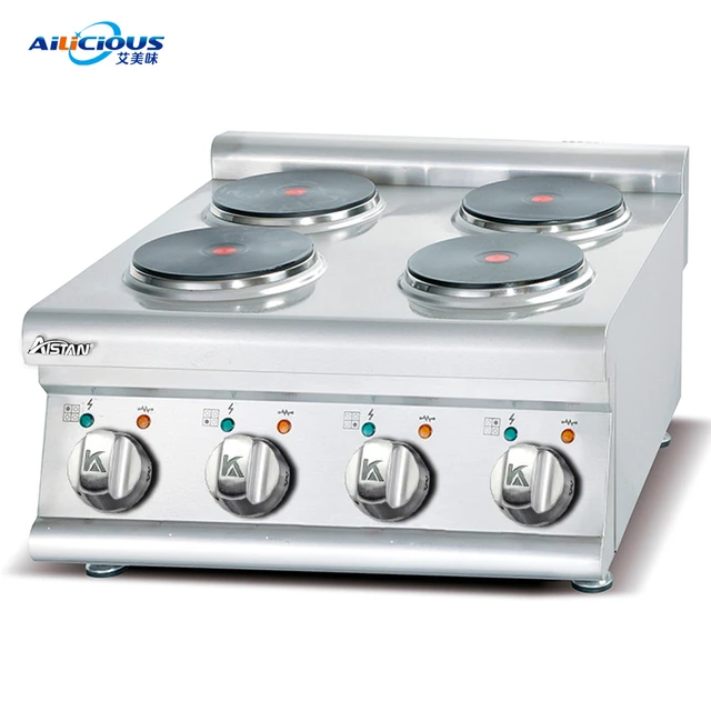 GH587 Commercial Kitchen Equipment Gas Range With 4 -Burner Gas Oven  Electric Cooking Stove 4 Hot Plate - AliExpress