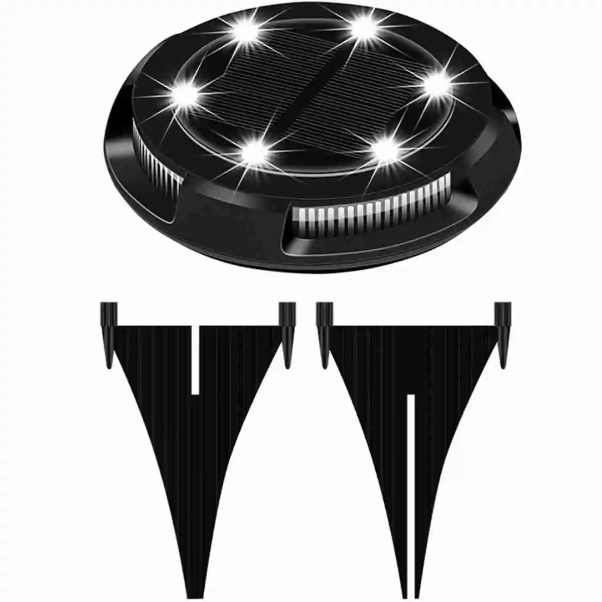 4 шт. водонепроницаемый садовый светильник на солнечной батарее|Светодиодные