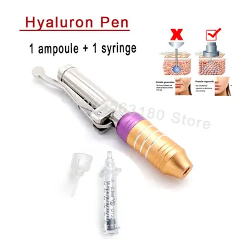 

No Needle Mesotherapy Hyaluronic Injection Gun Lip Lifting Injection Disposable Syringe Hyaluronic Pen use Face Wrinkle Removal