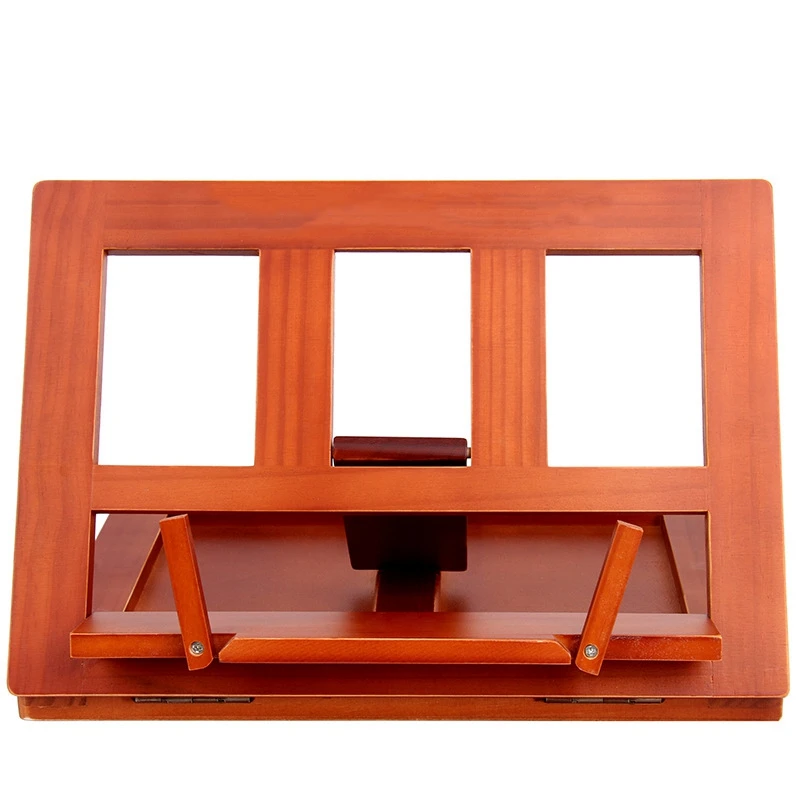 

Foldable Wood Reading Frame Tablet Stand Portable Bookshelf Cookbook Holder Music Folder Wooden Laptop Tablet IPAD Stand Holders