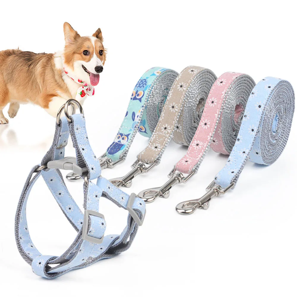 Adjustable Dog Cat Harness Leash Pet Vest Collar Puppy Small Outdoor Walking Tools Chihuahua Strap Belt Accessories | Дом и сад
