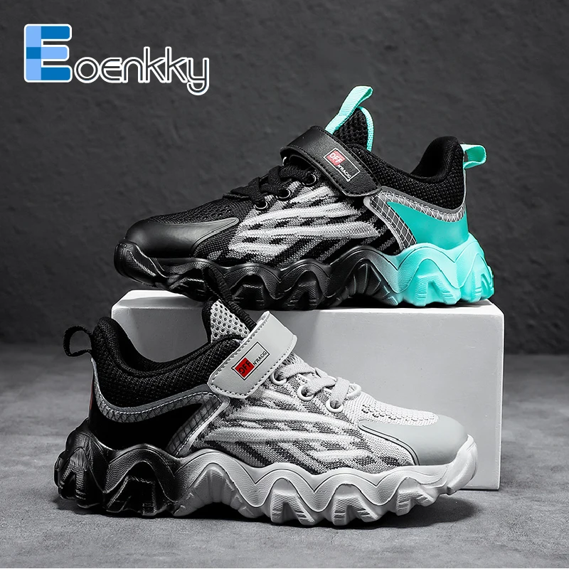 Fashion Boys Sport Shoes Kids Running Sneakers Children Breathable Tenis Walking Casual Lightweight Girls Size 40 | Детская одежда и