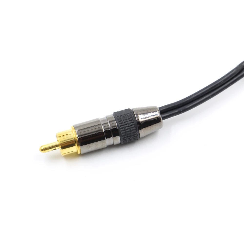 Сумасшедшая Татуировка 6 футов RCA силиконовый шнур черный резиновый для