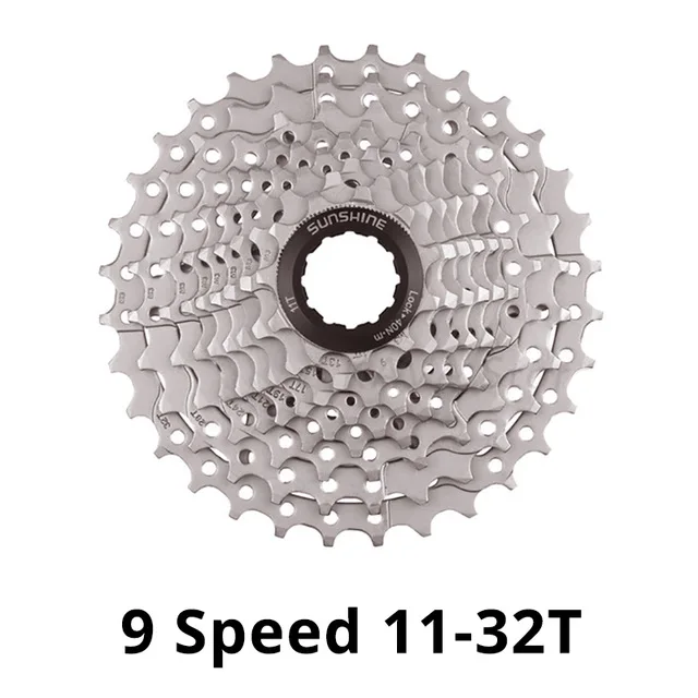 11-32T Silver SUNSHINE MTB дорожный велосипед маховик велосипед Кассетный Маховик для детей 8, 9, 10, Скорость 11-25/28/32/36/40/42/46/50 т в сутки для deore m6000 Shimano Sram - Цвет: 11-32T Silver