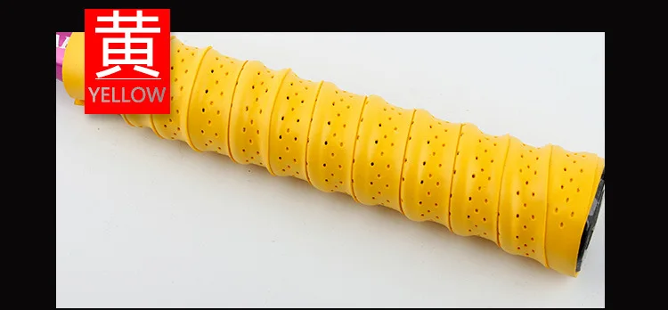 Double Chinese Dragons Bone Fishing Gear Shuttlecock Sweat Absorbing Punched Anti-slip Breathable Knitting Grip Tape Short Visco