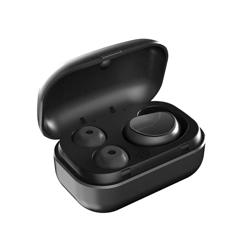 TWS-T10 мини телефон ecouteur sans fil bluetooth наушники 5,0 бинауральные настоящие Беспроводные сенсорные водонепроницаемые наушники с зарядкой D8 - Цвет: Черный