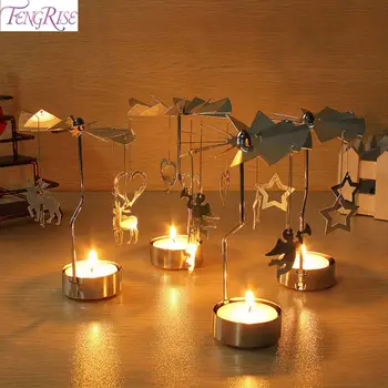 

Christmas Spinning Candle Holder Christmas Decorations For Home Ornament Christmas 2020 Noel Navidad Xmas Gifts New Year 2021