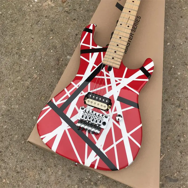 

Fábrica de alta calidad de EVH guitarra 5150 guitarras eléctricas 6 cuerdas con arce diapasón de musical instrumento tienda