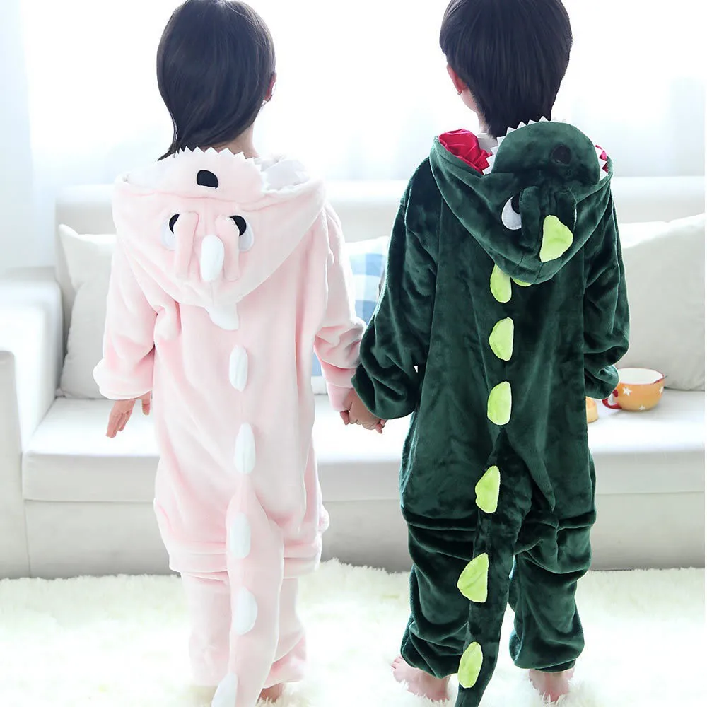 Kids Dinosaur Costume Animal 3-8 Years Old Sleepwear Children Onesie Pajamas for Boys Girls