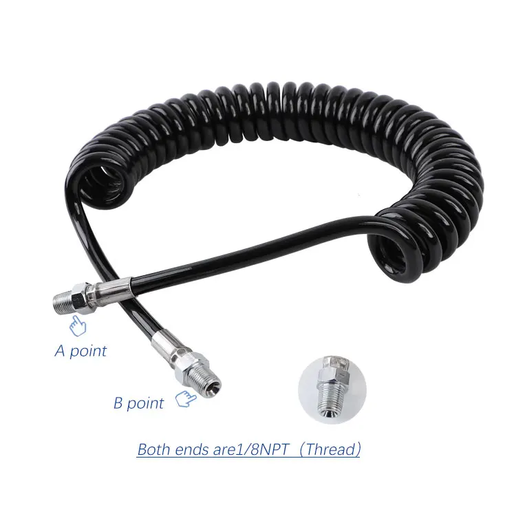 1-8NPT PCP Пейнтбольный шланг Аксессуары CO2/Воздушный спиральный дистанционный страйкбол 1/8NPT - Цвет: 1-8NPT