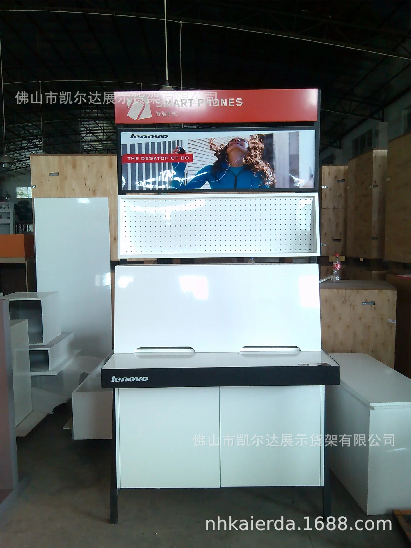 

Foshan City in Chest Freezer Cabinet Lenovo Computer Display Cabinet Optimized Showcase Feature Wall in Island Rack