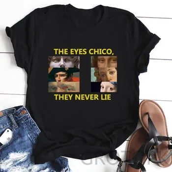 

The Eyes Chico They Never Lie T Shirt Women Summer plus size TShirts Tops Harajuku Vincent Print Tshirt Ulzzang T-shirt Women