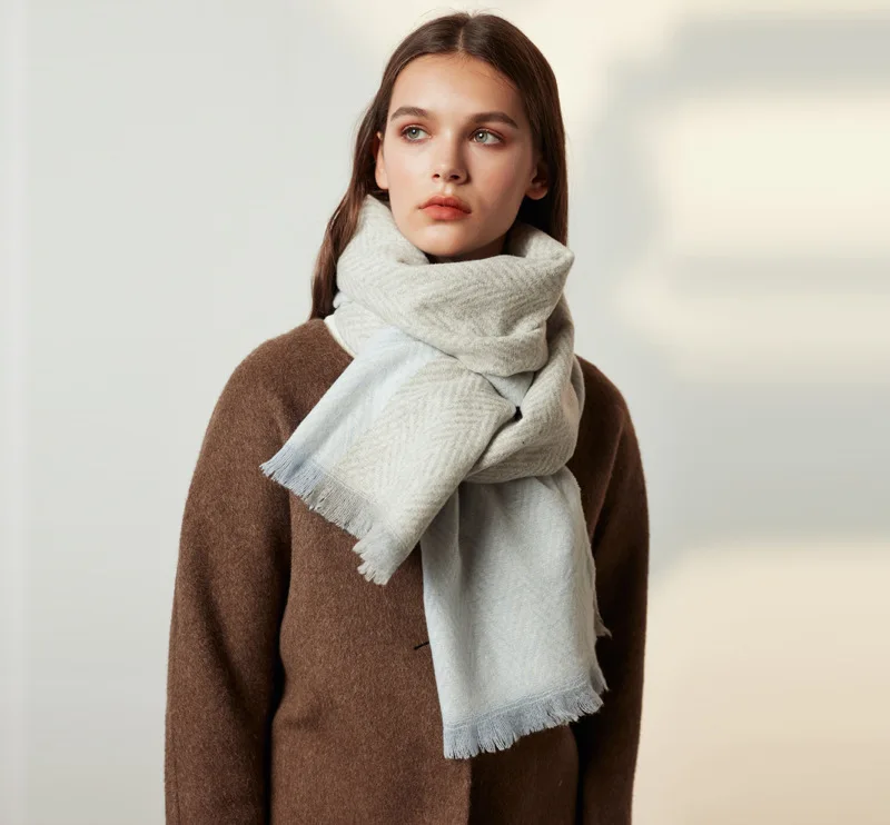 Camel бежевый 30% шерсть пашмины для женщин зимний плед пончо роскошный бренд кашемир Дамская шаль модный теплый шарф для женщин