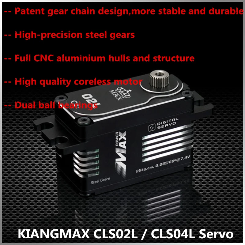 KINGMAX MAX POWER SERVO CLS02L-25kg.cm CLS04L-40kg.cm высокоскоростной цифровой сервопривод с высоким крутящим моментом