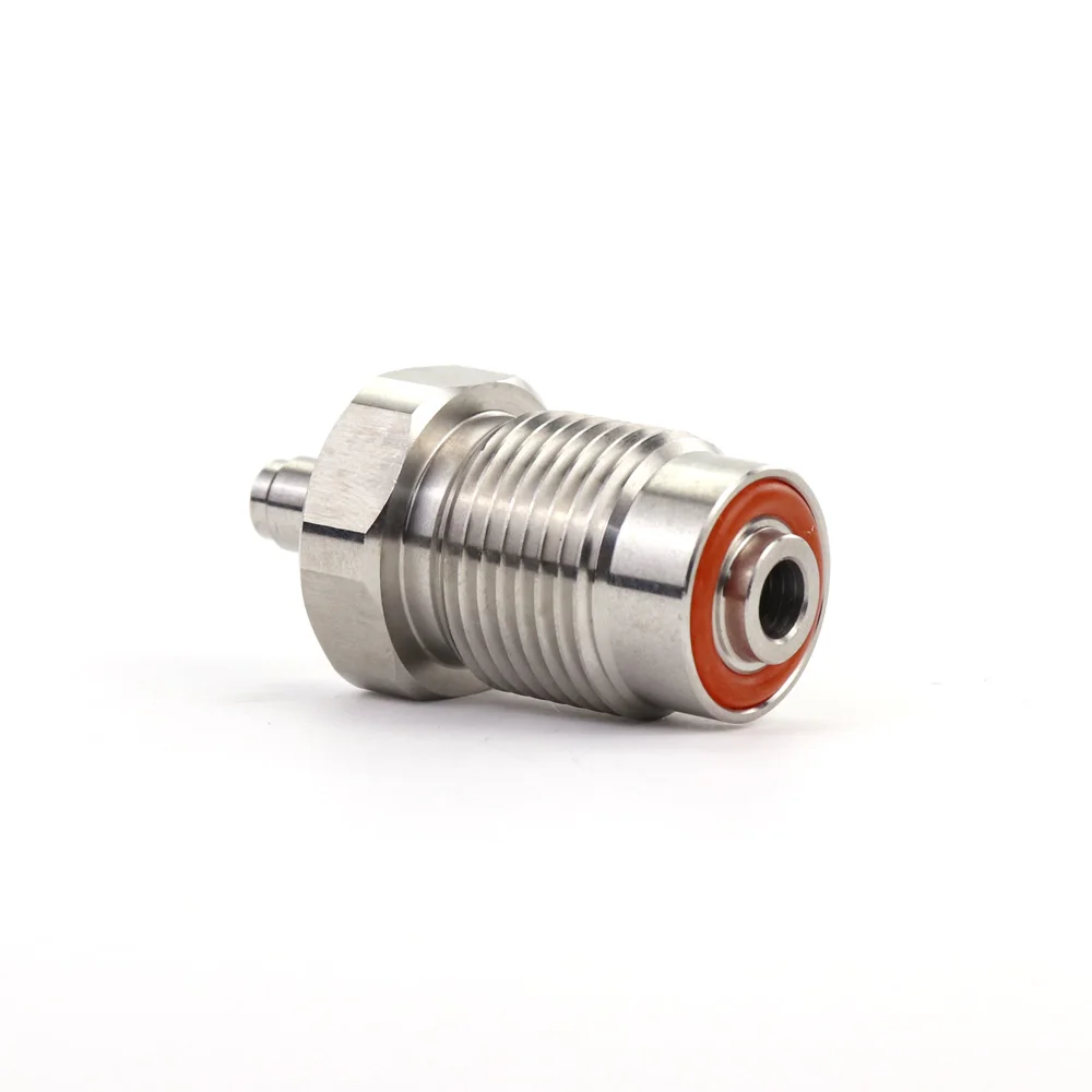 Air Filling Adapter HP Air Fill Station Refill Stainless Steel 300Bar Din Valve with 8MM Quick Disconnect G5/8-14 Male Plug Diving