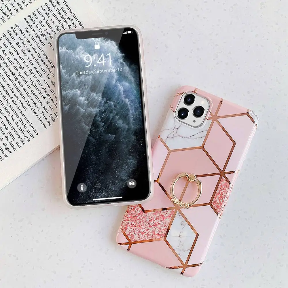 KISS чехол гальванический геометрический мраморный для телефона huawei P20 Lite P30 Pro mate 30