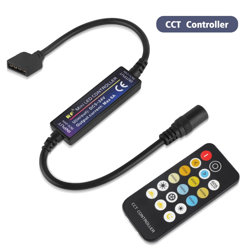 1 шт. мини пластиковый черный DC5-24V RF+ 28 ключей Беспроводной RGBW CCT контрольный светильник Домашний Светильник с дистанционным управлением вечерние ленты изменение цвета