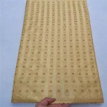 Горячая нигерийский хлопок польский ткань высокого качества Швейцарский польский кружевной Материал 5 ярдов с камнями HL10111