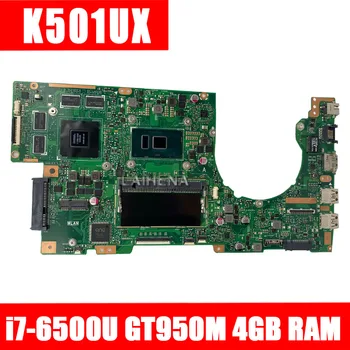 

K501UX Motherboard i7-6500U GTX950M 4GB For ASUS K501U K501 K501UW K501UB Laptop motherboard K501UX Mainboard K501UX Motherboard