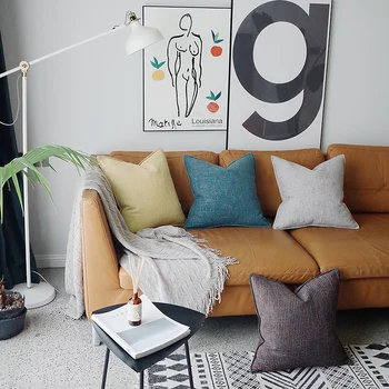 

Nordic Modern Seat Cushions for Office Chair Bule Sofa Sofa Cotton Chair Removable Cushion Office Seat Nordic Style Decor FF70S