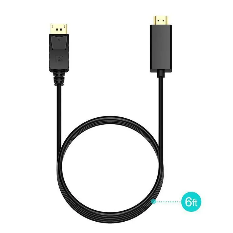 Дисплей Порт DP к HDMI Мужской м/м ПК аудио видео HD ТВ кабель адаптер DH|Кабели HDMI| |