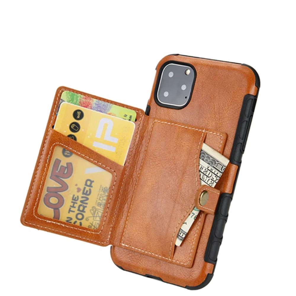 Eqvvol Retro PU Leather Wallet Case For iPhone 11 Pro MAX X XS XR 7 8 6 6s Plus Credit Card Slot Flip Full Cover Hard Coque |