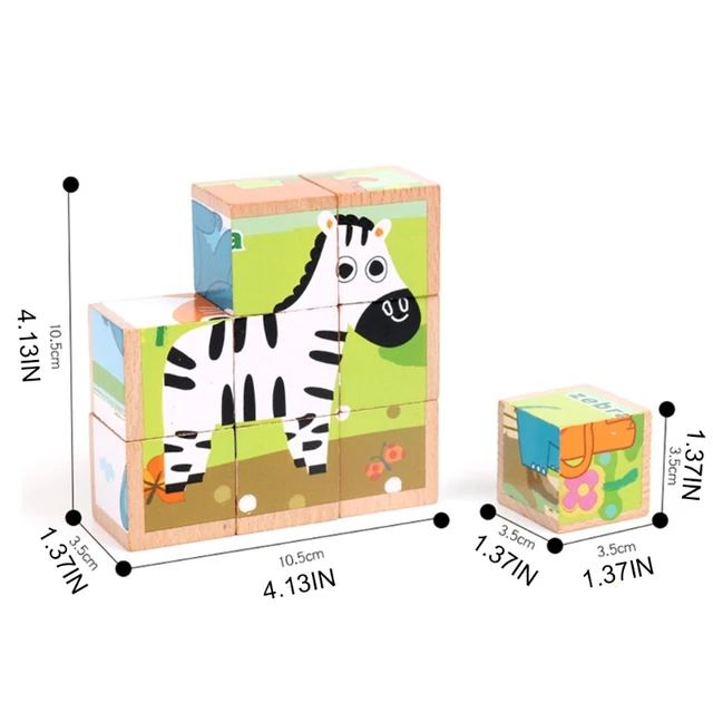 Exercise Logical Thinking Skil Early Education Cartoon Beech Puzzle Supplies for Children over 36 Months Jigsaw Toy 6